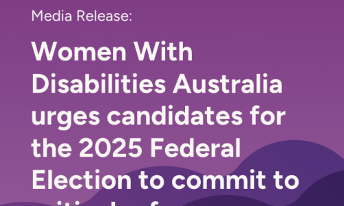 Women With Disabilities Australia urges candidates for the 2025 Federal Election to commit to critical reforms